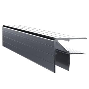 1/2" Aluminum Double Angle, 10 Feet Length