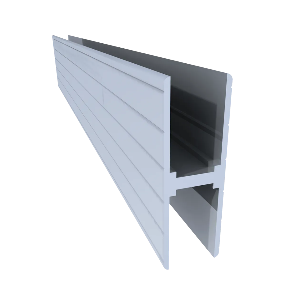 1/2" Aluminum H Channel, 10 Feet Length