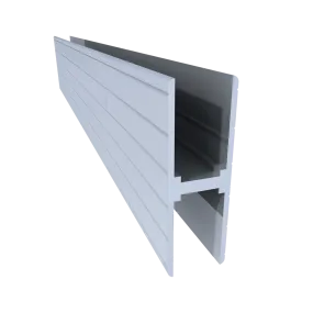 1/2" Aluminum H Channel, 10 Feet Length