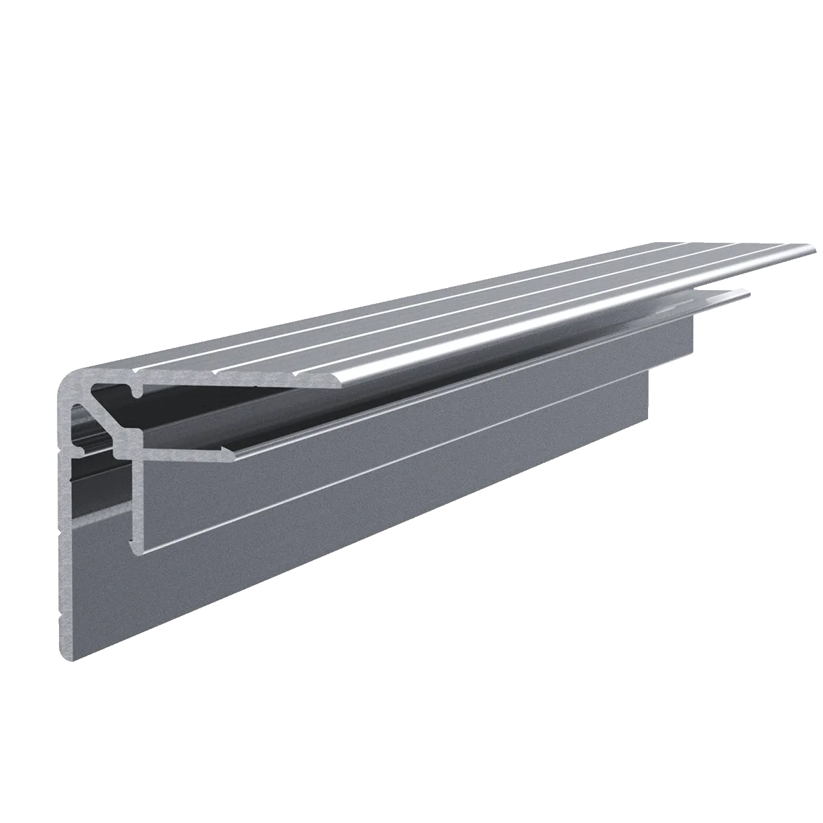 1/4" Aluminum Double Angle, 10 Feet Length