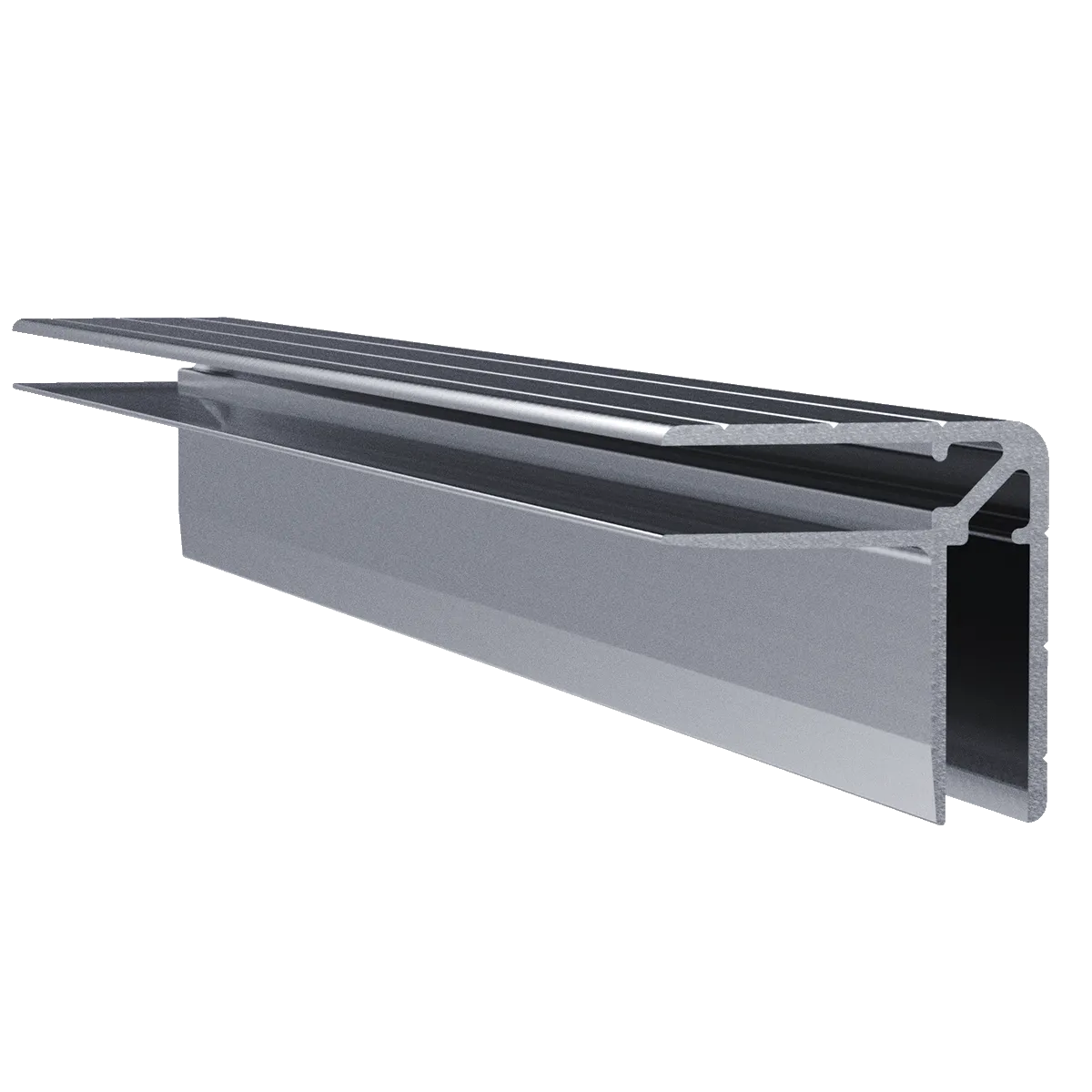 1/4" Aluminum Long Leg Double Angle Extrusion, 10 Feet Length