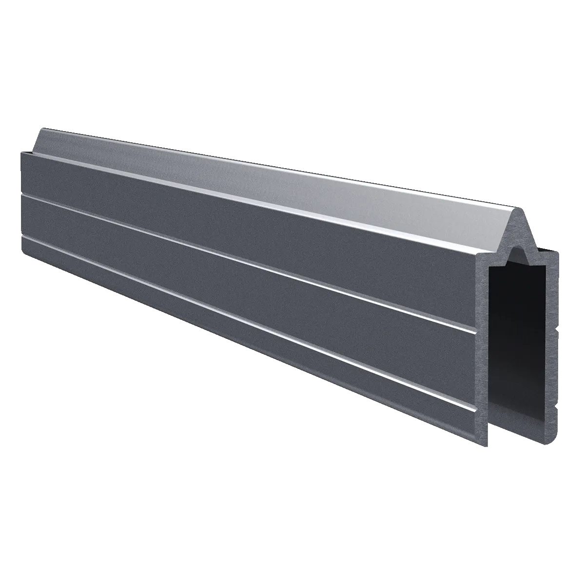 1/4" Aluminum Long Leg Tongue Extrusion, 10 Feet Length