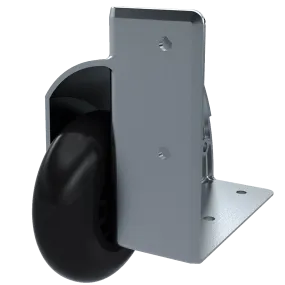 3" Silver Corner Caster - External Mount