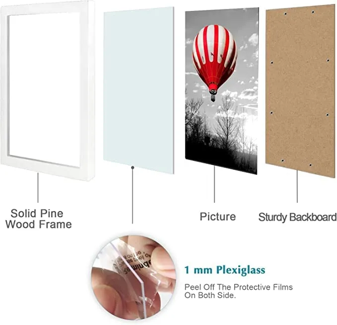 AbhiKalpya Art Studio A3 Size Frame For Document, Photo, Quote,Certificate Wall Hanging Picture Frame For Home and Office Wall Decoration,Size Medium 12x18 inch, White 1