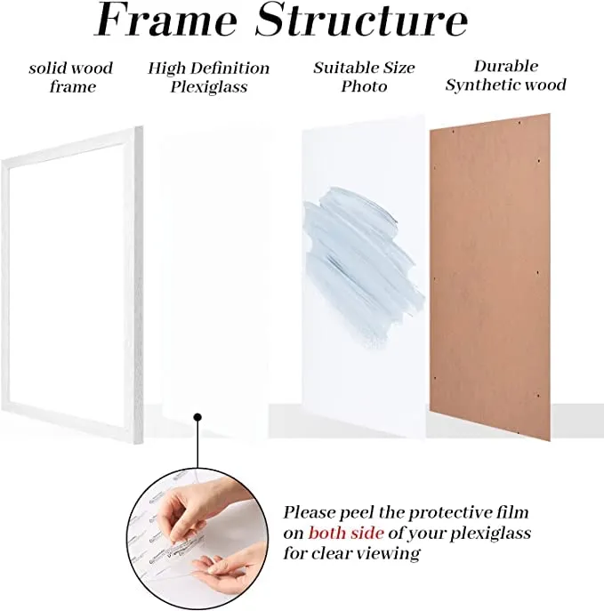 AbhiKalpya Art Studio A3 Size Frame For Document, Photo, Quote,Certificate Wall Hanging Picture Frame For Home and Office Wall Decoration,Size Medium 12x18 inch, White 4