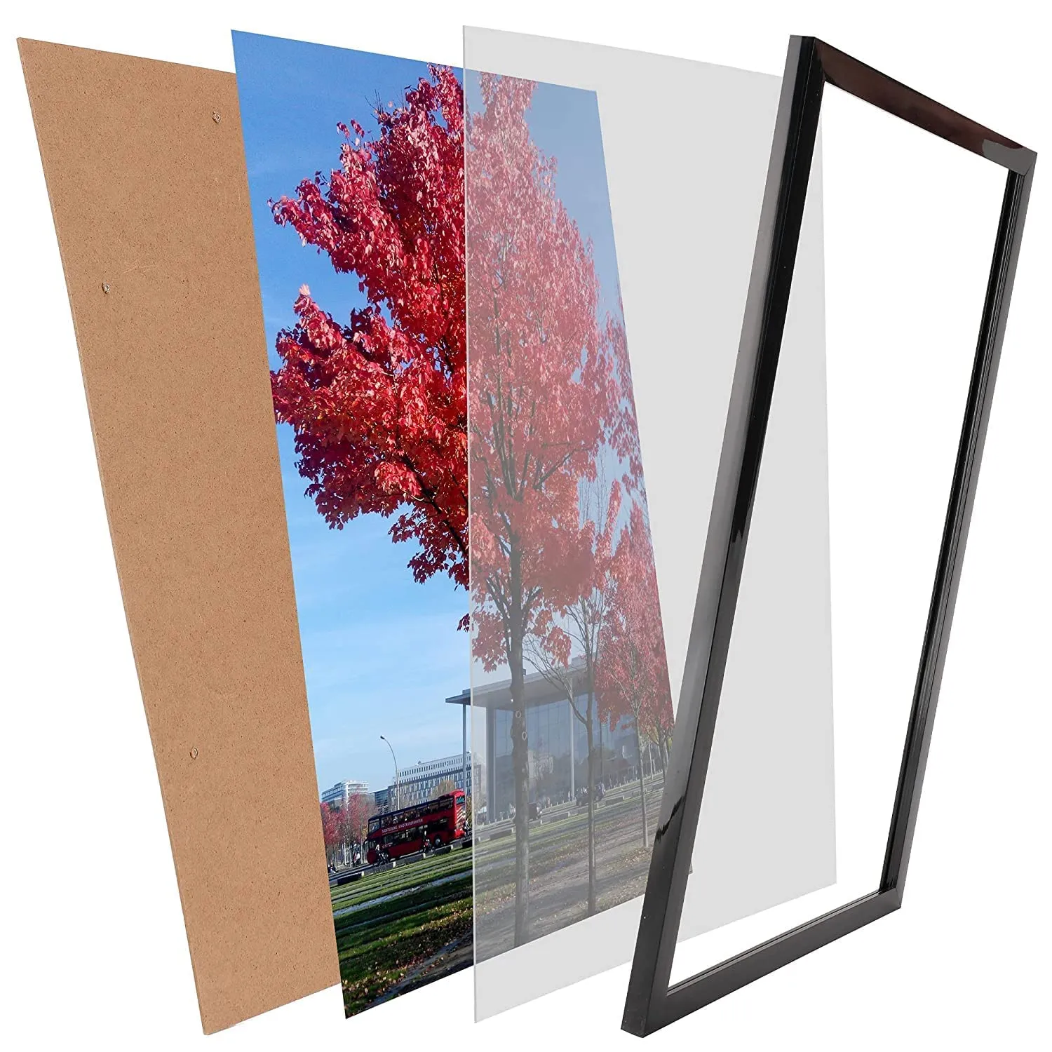 AbhiKalpya Art Studio A3 Size Photo Frame For Document, Quote,Certificate Wall Hanging Picture Frame For Home and Office Wall Decoration,12x18 inch, Black (Set of 3) (EMPTY FRAME)