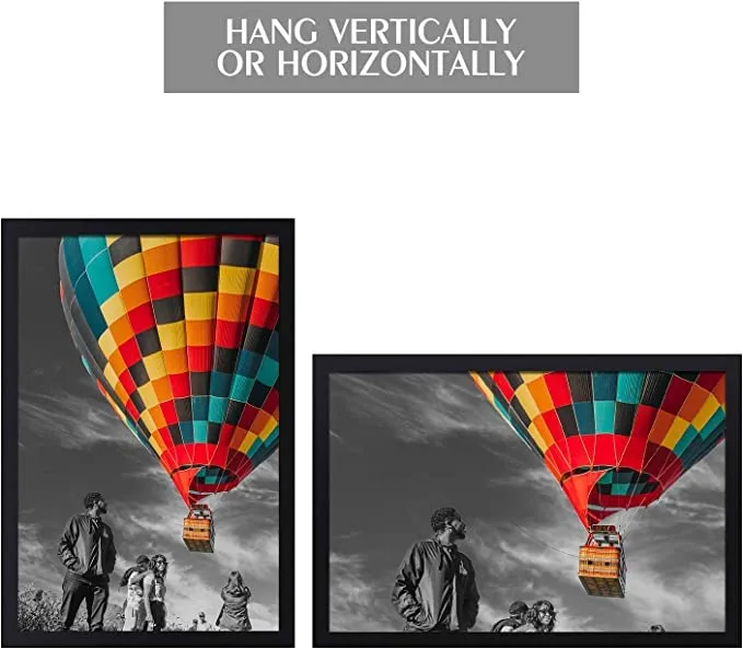 AbhiKalpya Art Studio A3 Size Photo Frame For Document, Quote,Certificate Wall Hanging Picture Frame For Home and Office Wall Decoration,12x18 inch, Black (Set of 3) (EMPTY FRAME)