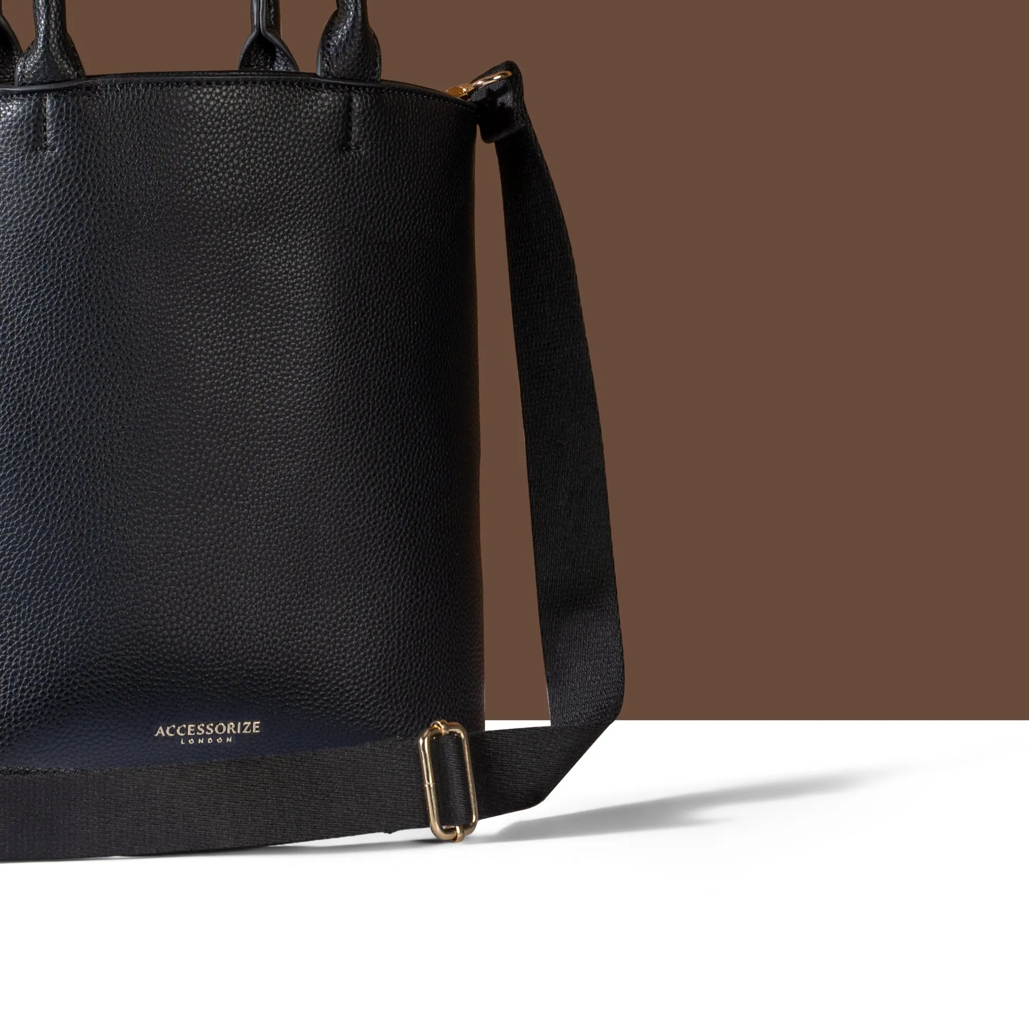 Accessorize London Women's Black Satchel Bag