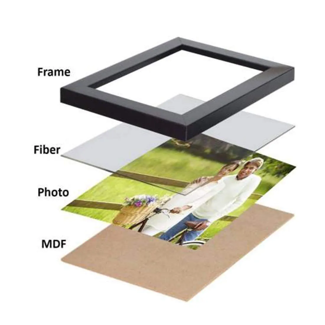 AG CRAFTS A4 Document Photo Frame Brown Golden set of 2 Photo Frames for Home and Office decoration (Photo Size 8 x 12 Inches)