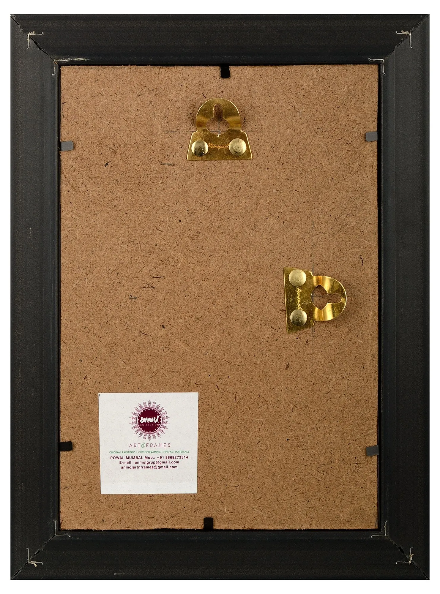 ANMOL ART & FRAMES Synthetic Handcrafted Photo Frame - A5 (26 cm x 29.5 cm x 1.5 cm, Black, ACAZ001002)