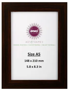 ANMOL ART & FRAMES Synthetic Handcrafted Photo Frame - A5 (26 cm x 29.5 cm x 1.5 cm,Brown, ACAZ001005)