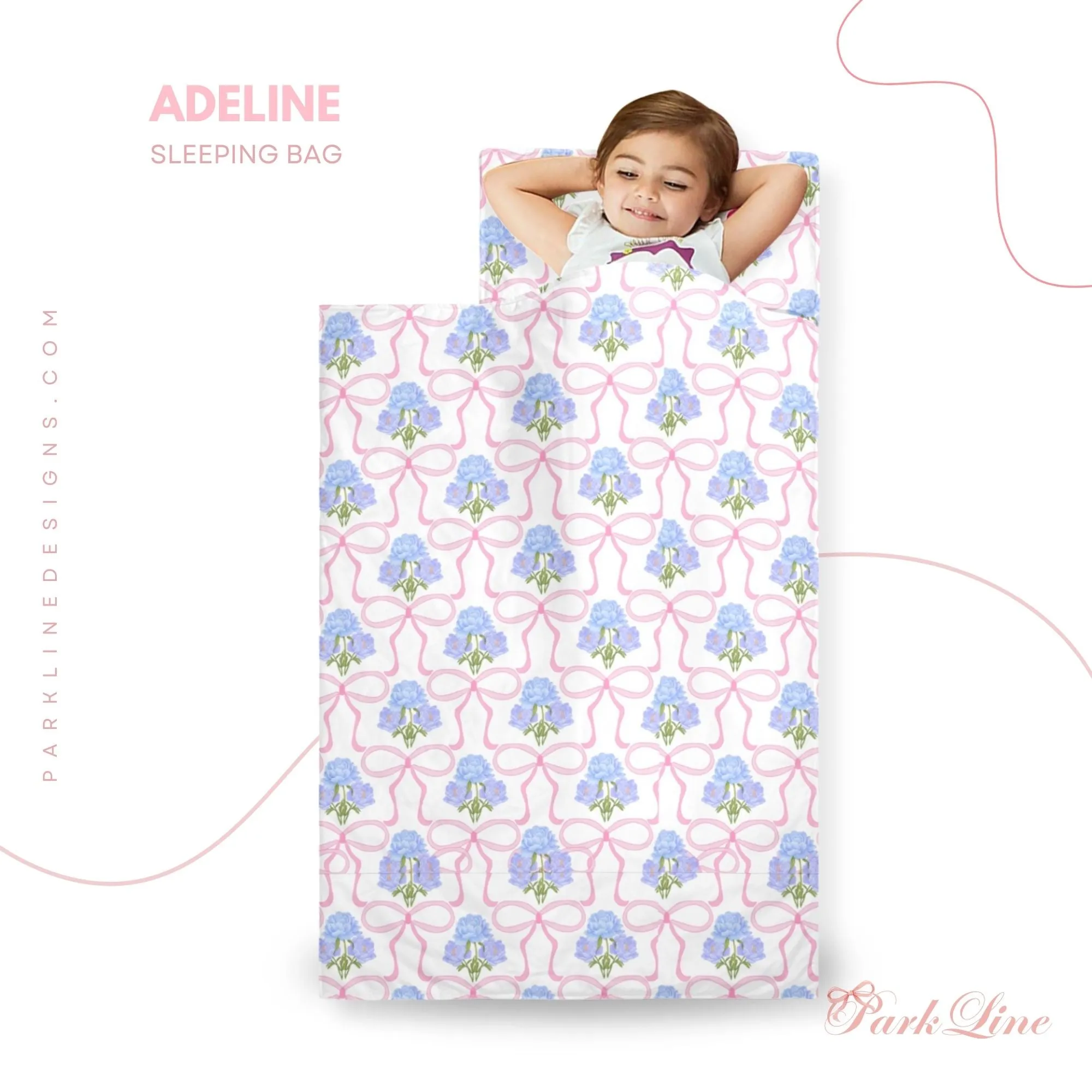 Bella Blue Kids' Long Sleeping Bag | A Catchy Blend of Comfort & Style | Lightweight and Durable Sleeping Bag for Kids
