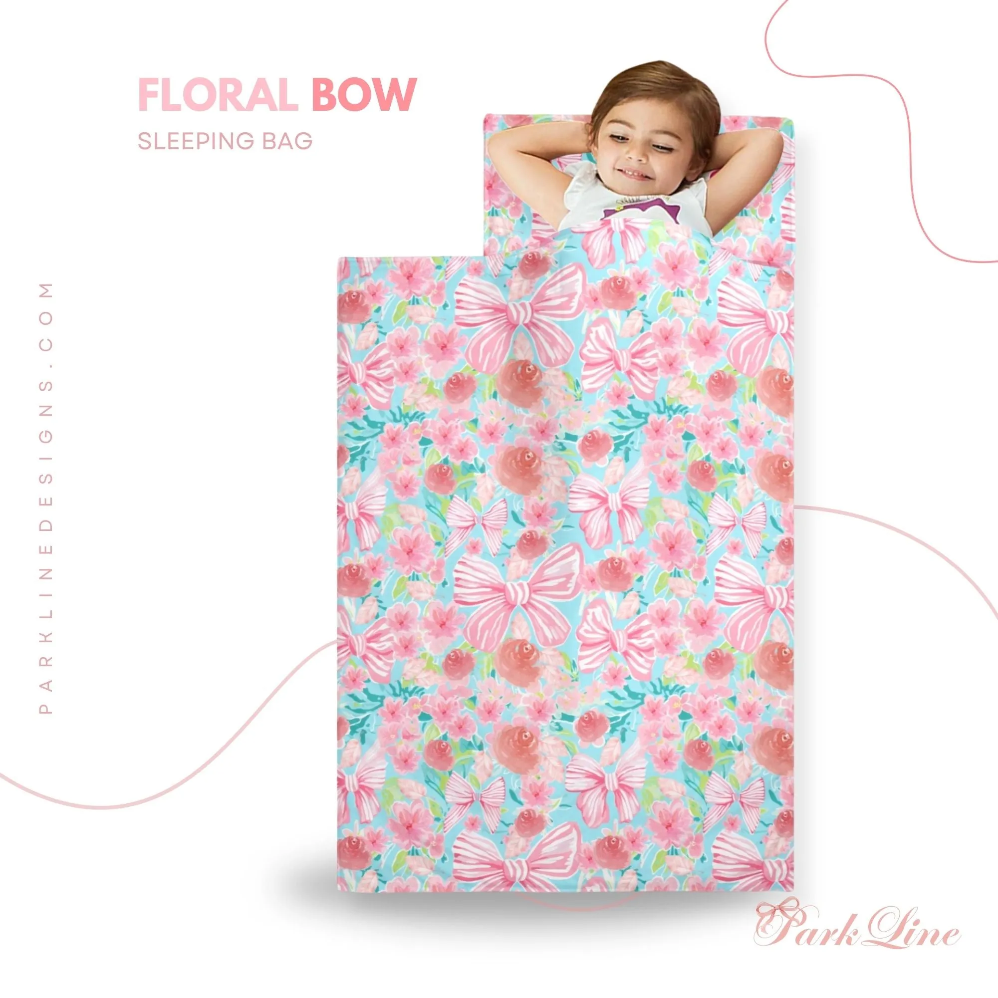 Bella Blue Kids' Long Sleeping Bag | A Catchy Blend of Comfort & Style | Lightweight and Durable Sleeping Bag for Kids