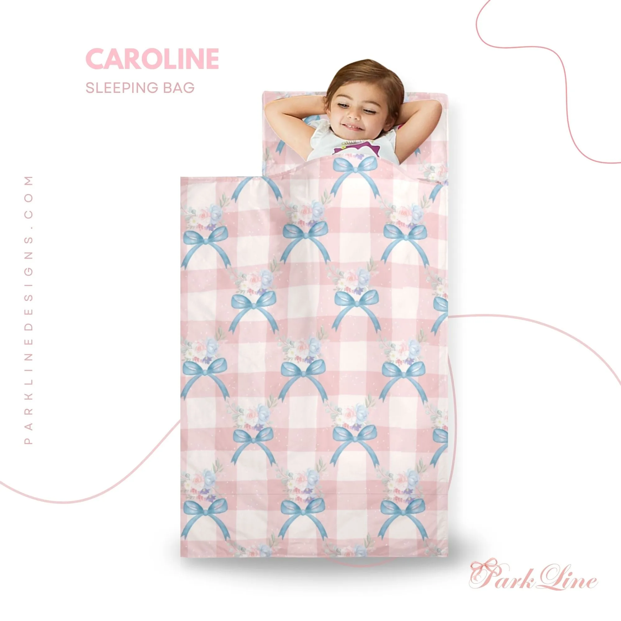 Bella Blue Kids' Long Sleeping Bag | A Catchy Blend of Comfort & Style | Lightweight and Durable Sleeping Bag for Kids
