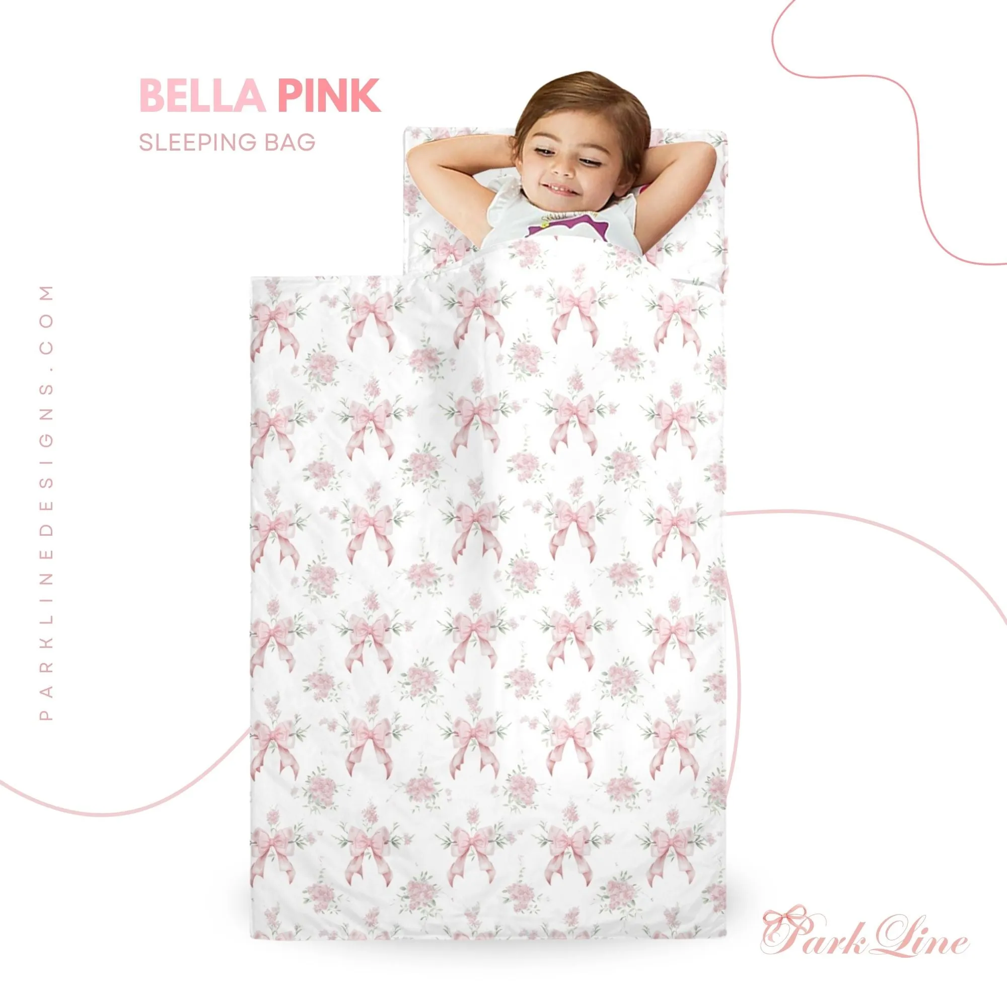 Bella Blue Kids' Long Sleeping Bag | A Catchy Blend of Comfort & Style | Lightweight and Durable Sleeping Bag for Kids
