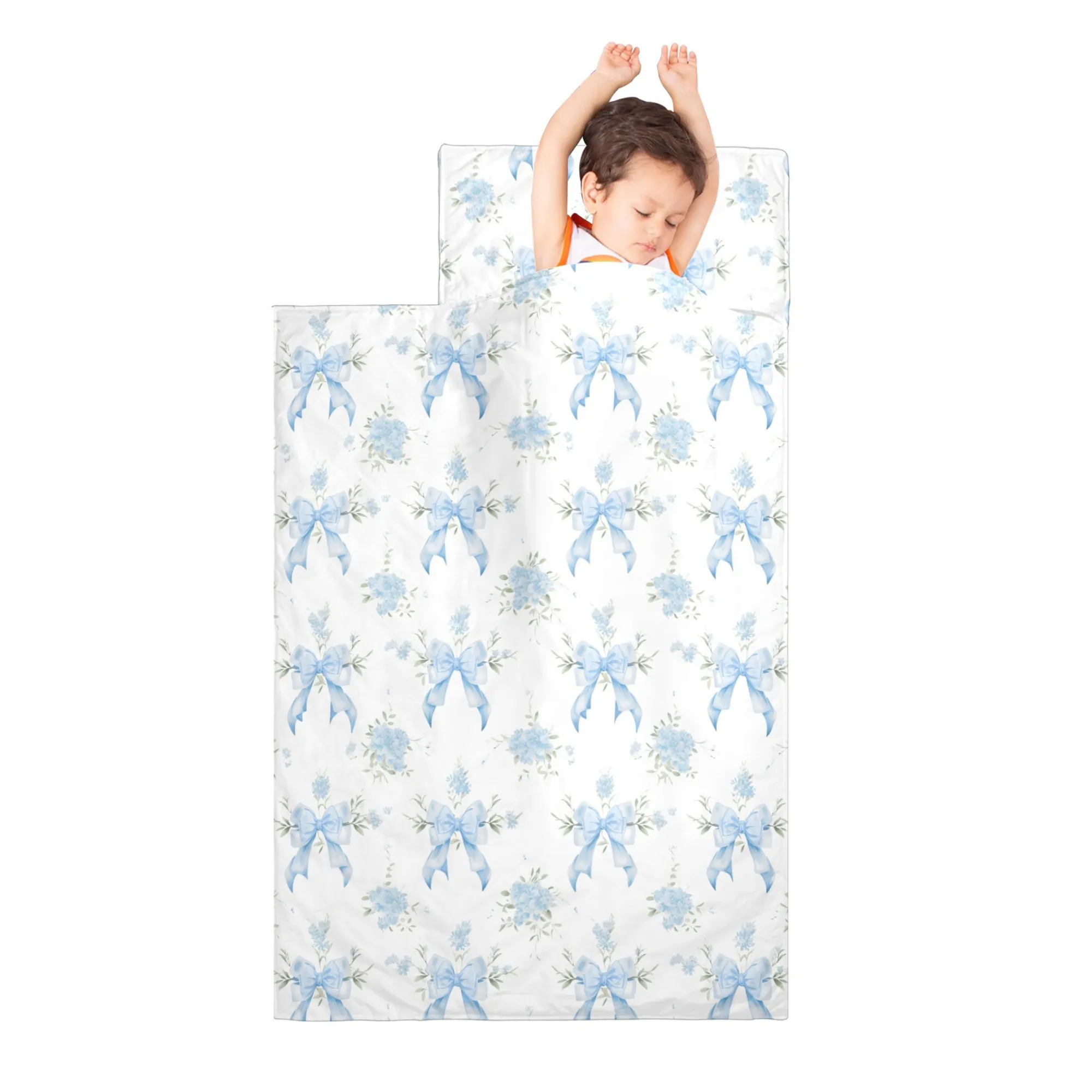 Bella Blue Kids' Long Sleeping Bag | A Catchy Blend of Comfort & Style | Lightweight and Durable Sleeping Bag for Kids