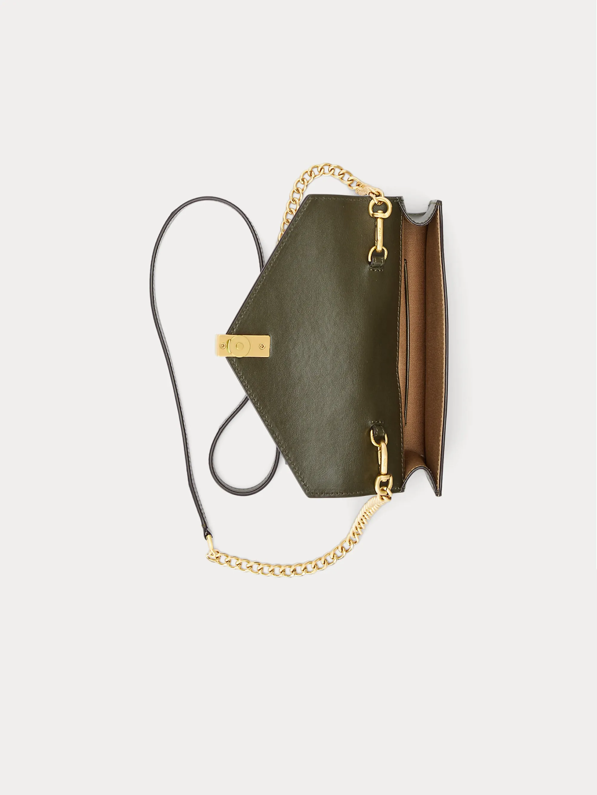 Borsa Portafoglio con Tracolla Verde
