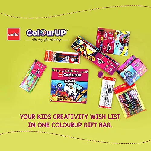 Cello Colourup Hobby Bag Of Assorted Stationery | Colour Pencils | Colouring Kit | Colouring Set | Crayons Colour Set | Crayons Colour Set | Kids Colouring Set Colour Pencils | Diwali Gifts