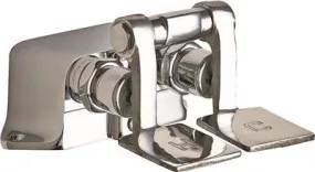 Chicago Pedal Valve Floor Mount Lead Free Chrome