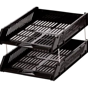 CHROME DOUBLE DOCUMENT TRAY