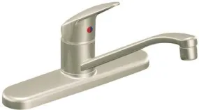 Cleveland Faucet Group Lever Handle Kitchen Faucet Brushed Nickel Finish