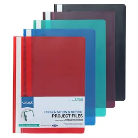 Concept - A4 Assorted Colours Project Files - Pack of 5