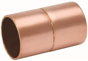 Copper Coupling With Stop' 1-1/4 In.