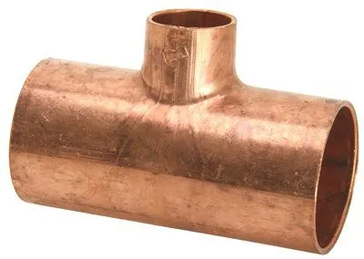Copper Reducing Tee 1 In. X 1 In. X 3/4 In.
