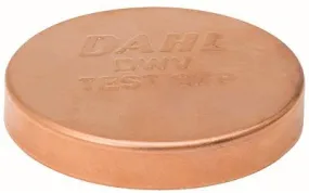 Copper Test Cap 1/2 In.