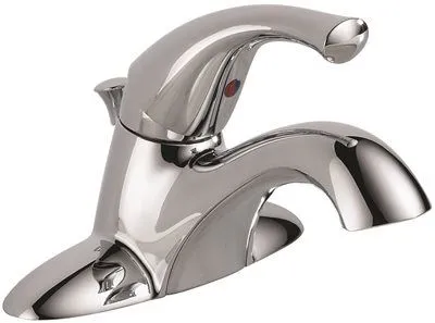 Delta Bathroom Faucet' Single Handle' With Metal Pop-Up' Chrome' Lead Free' 1.2 Gpm' Ca Compliant