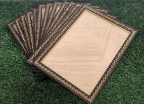 dj arts A4 Document Photo Frame set of 12 Brown Golden Photo Frames for Home and Office decoration (Photo Size 8 x 12 Inches)