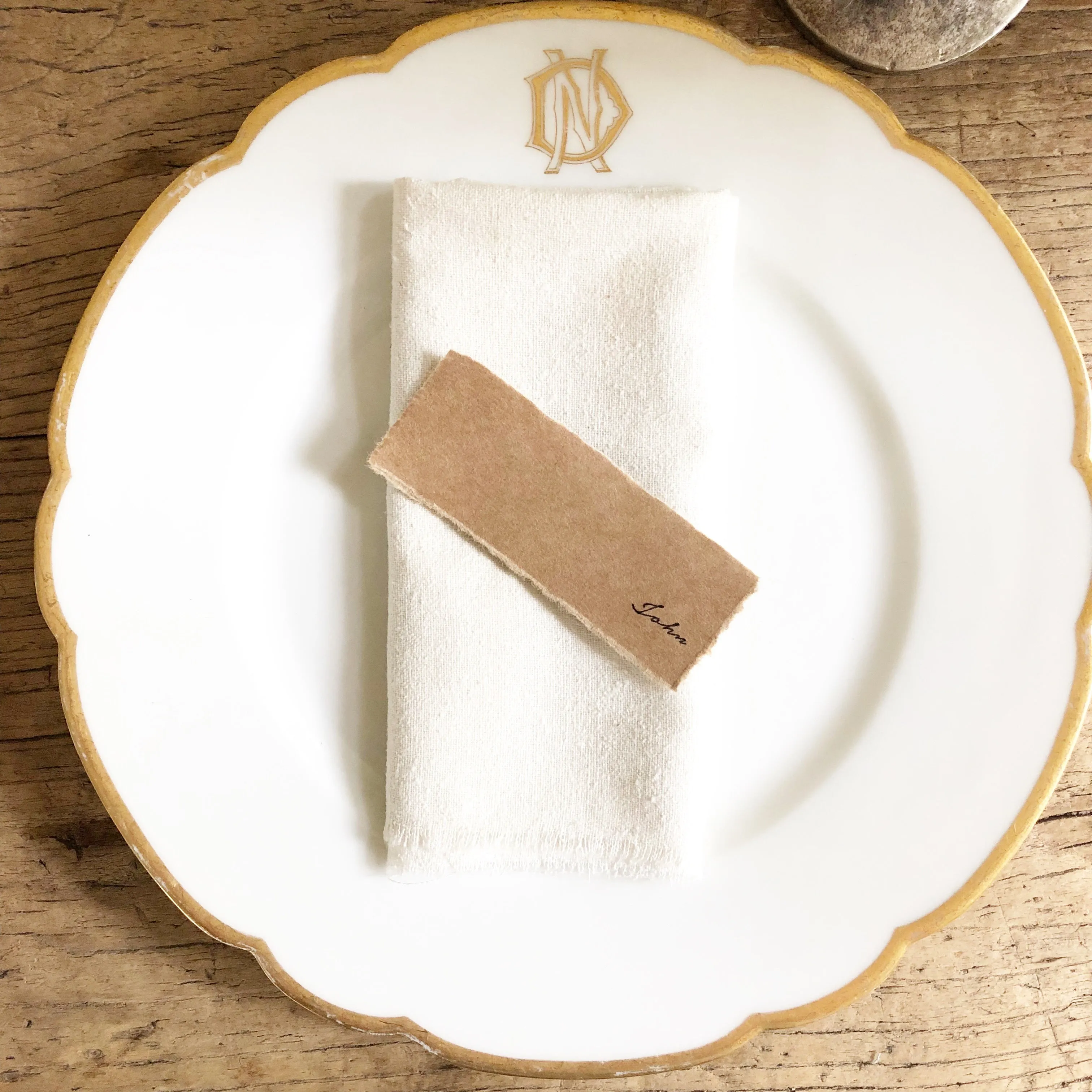 Elegant Script Place Cards - Print At Home Wedding Stationery