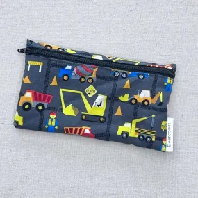 Grey Construction Reusable Snack Bag