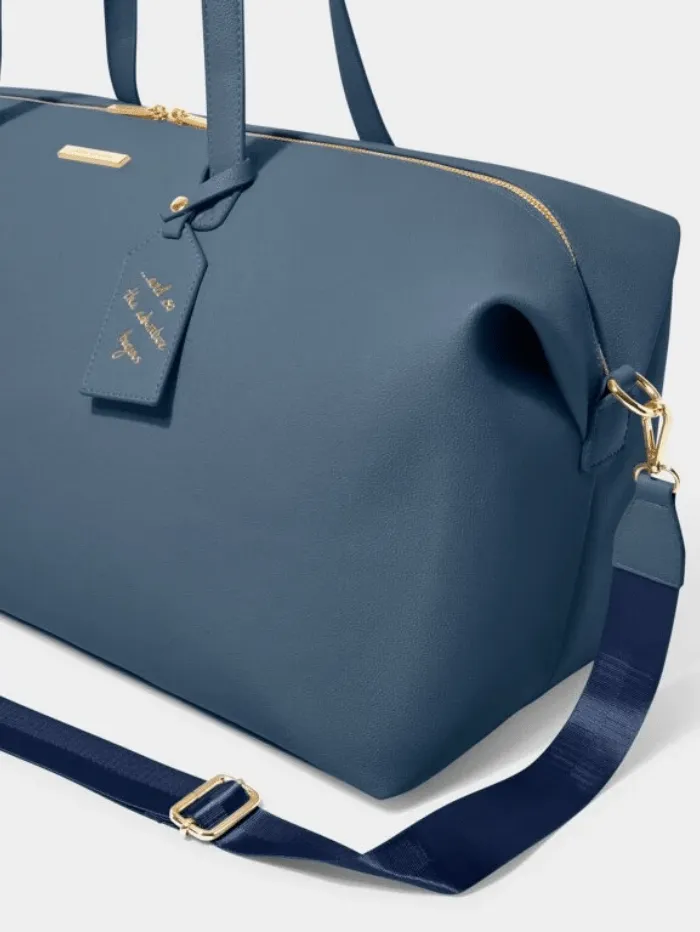 Katie Loxton Soft Air Force Blue Grey Weekend Holdall Bag KLB576