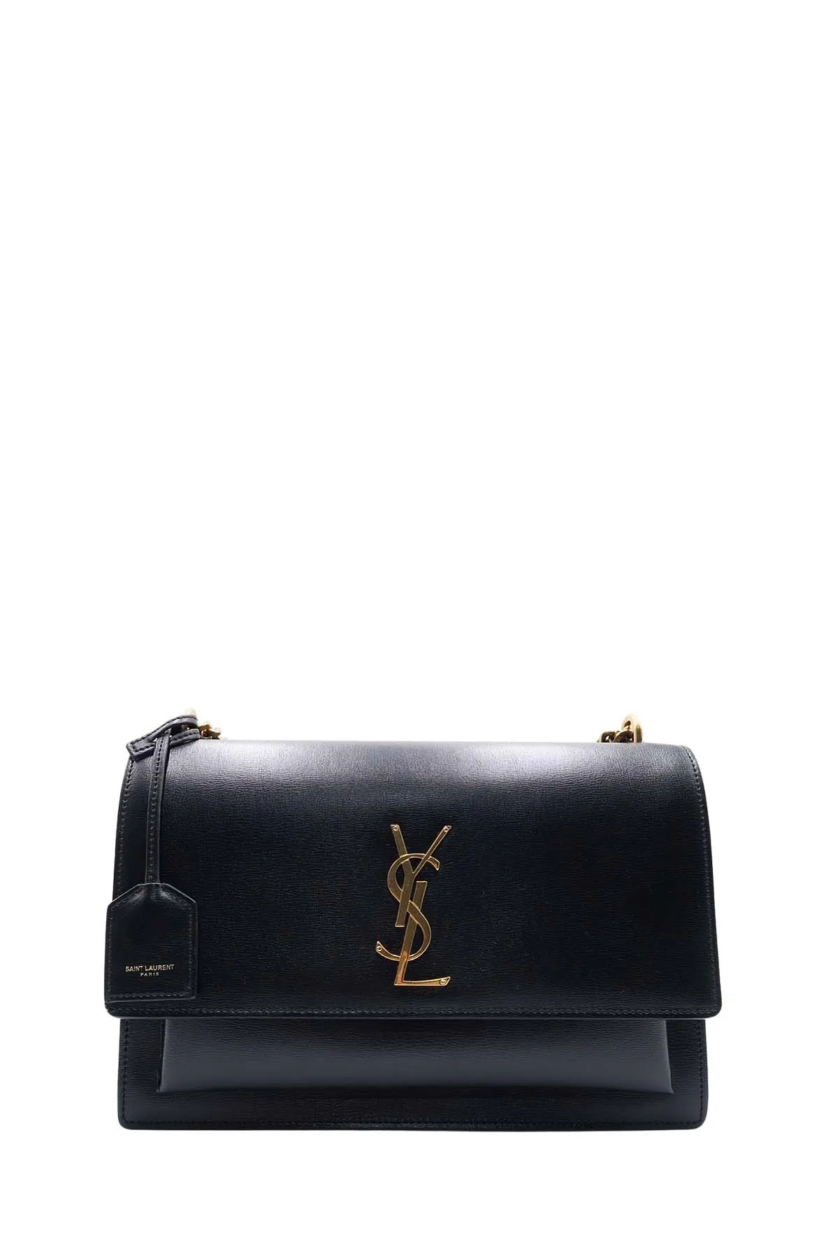 Large Sunset Bag With Gold Hardware Black