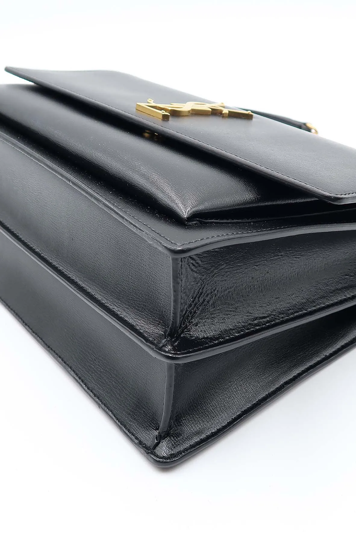 Large Sunset Bag With Gold Hardware Black