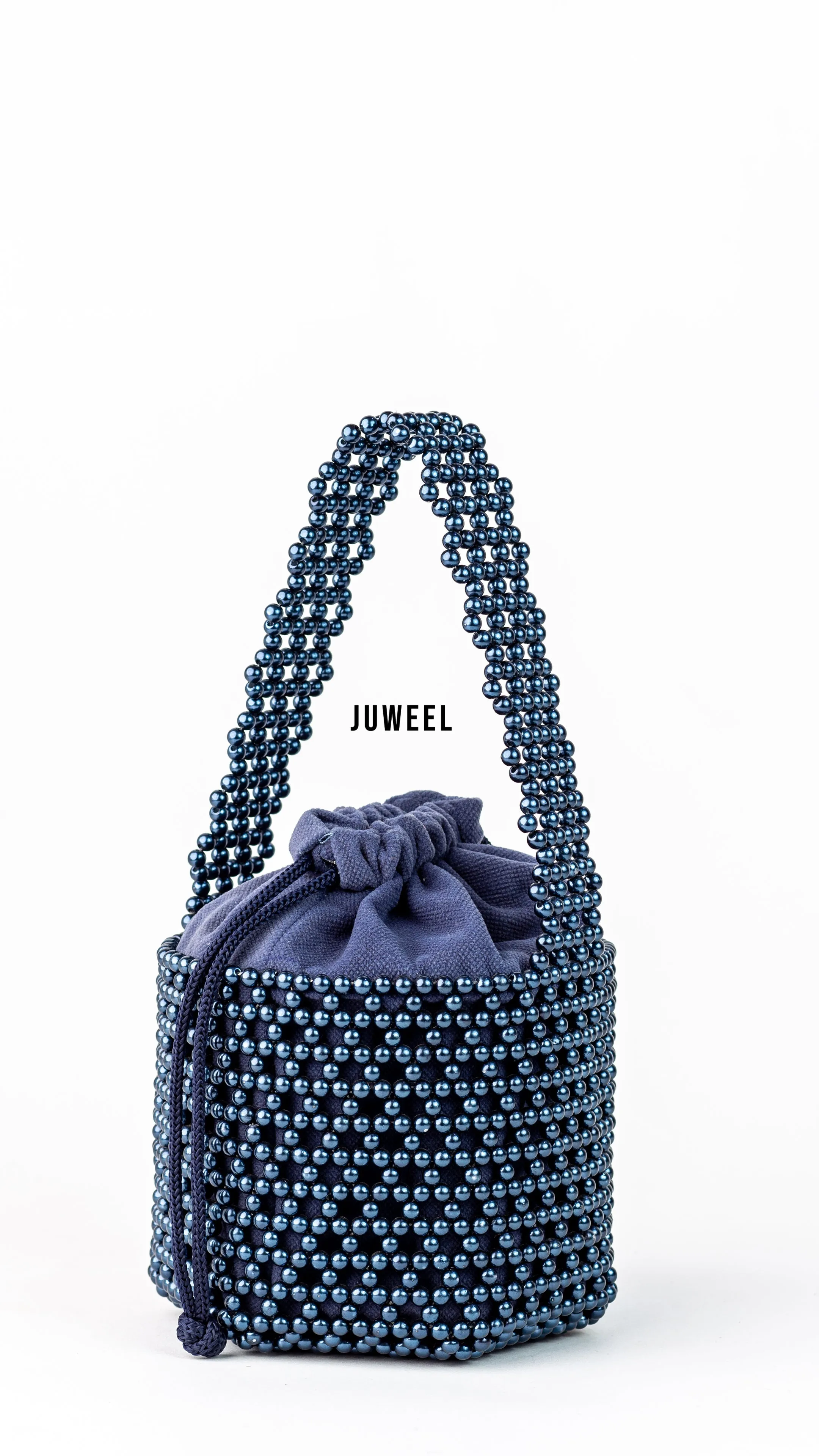 Lartaley Beaded Mini Bucket Bag - Yellow