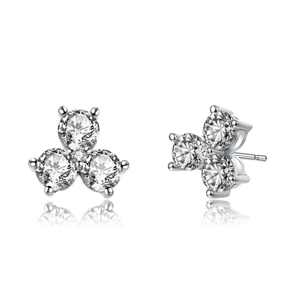 Lierre Dainty Triple CZ Earrings