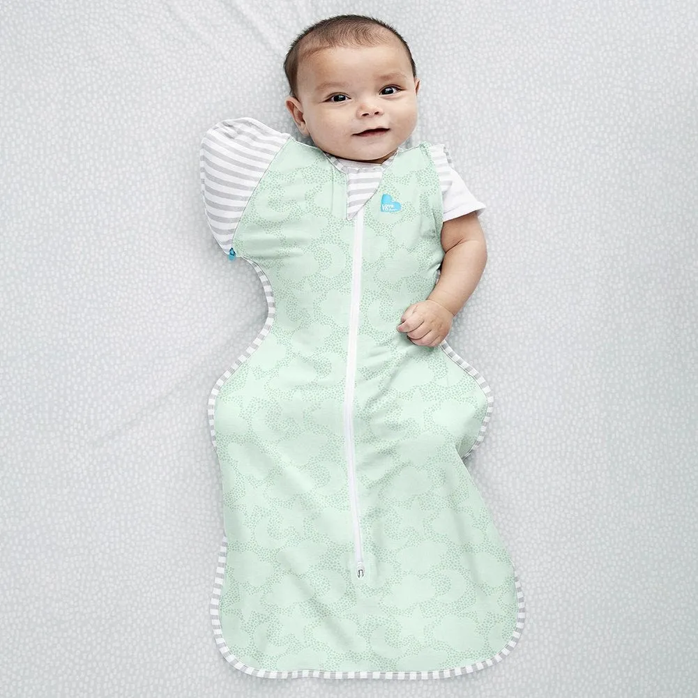 Love To Dream Swaddle UP Transition Bag Organic 1.0 TOG - Celestial Dot Mint (Medium, 13-18.5 lbs)
