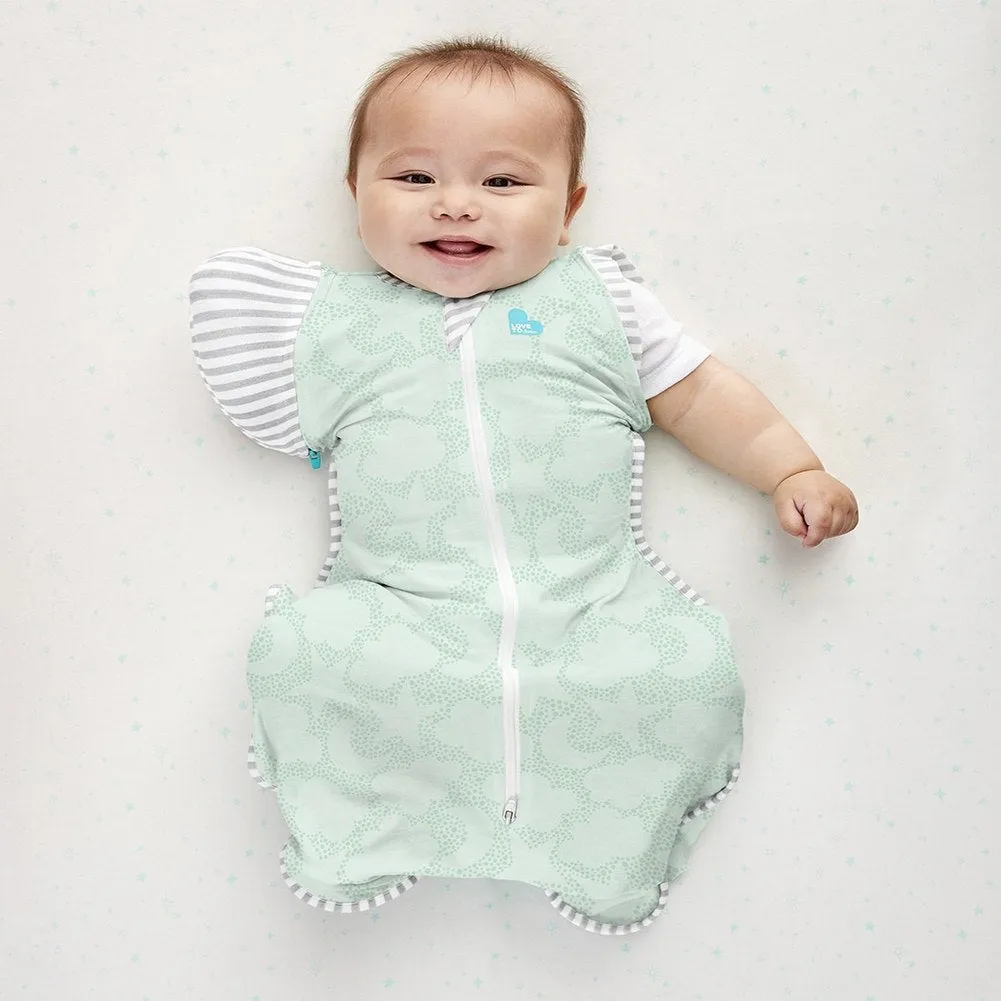 Love To Dream Swaddle UP Transition Bag Organic 1.0 TOG - Celestial Dot Mint (Medium, 13-18.5 lbs)