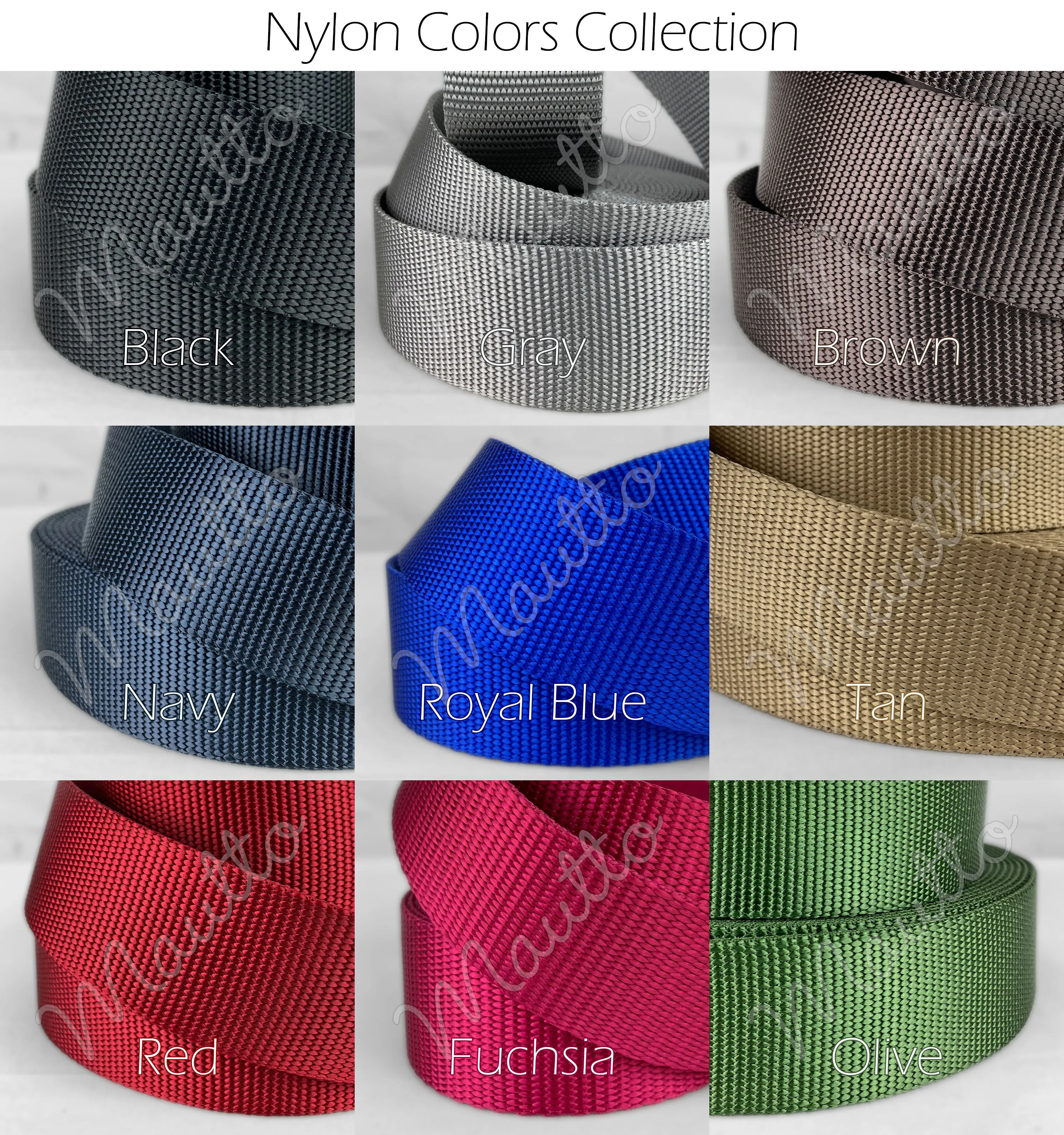 Mautto Sample Swatches for Cotton and Nylon Straps (Non-leather)