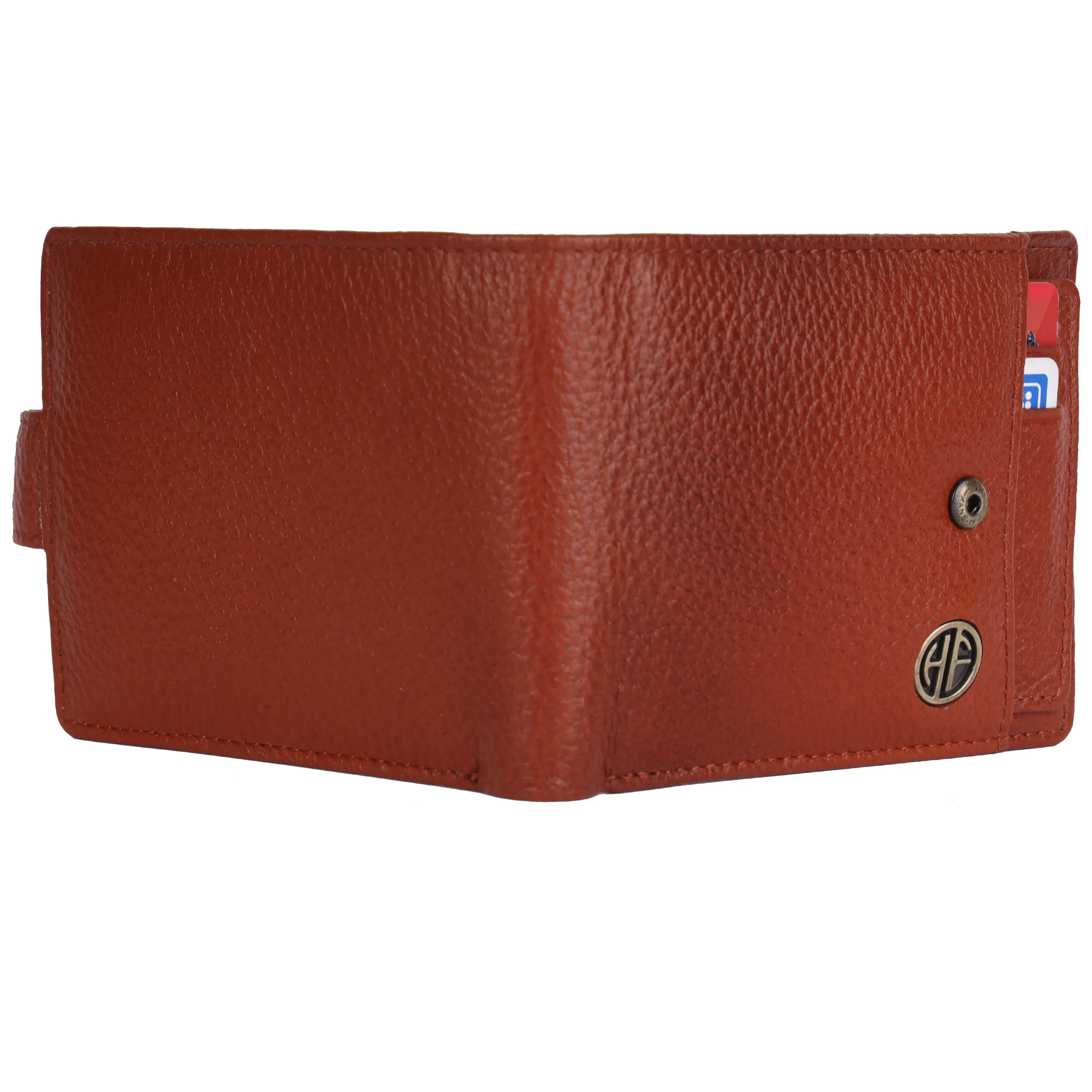 Men's Leather Wallet - 5 Card Slots, 2 Currency Pockets, RFID Protection - Perfect Gift for Valentine's, Father's Day, Birthdays
