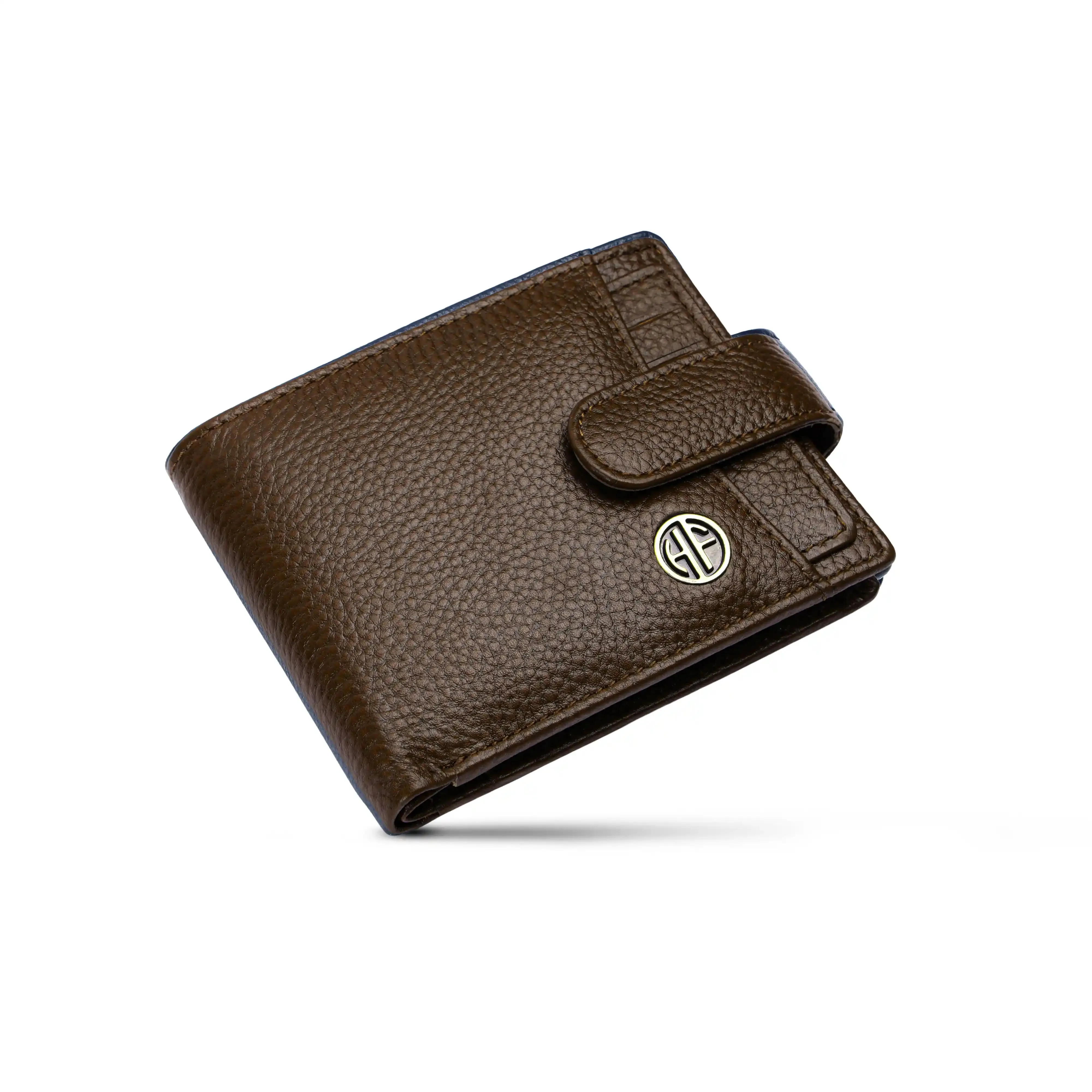 Men's Leather Wallet - 5 Card Slots, 2 Currency Pockets, RFID Protection - Perfect Gift for Valentine's, Father's Day, Birthdays