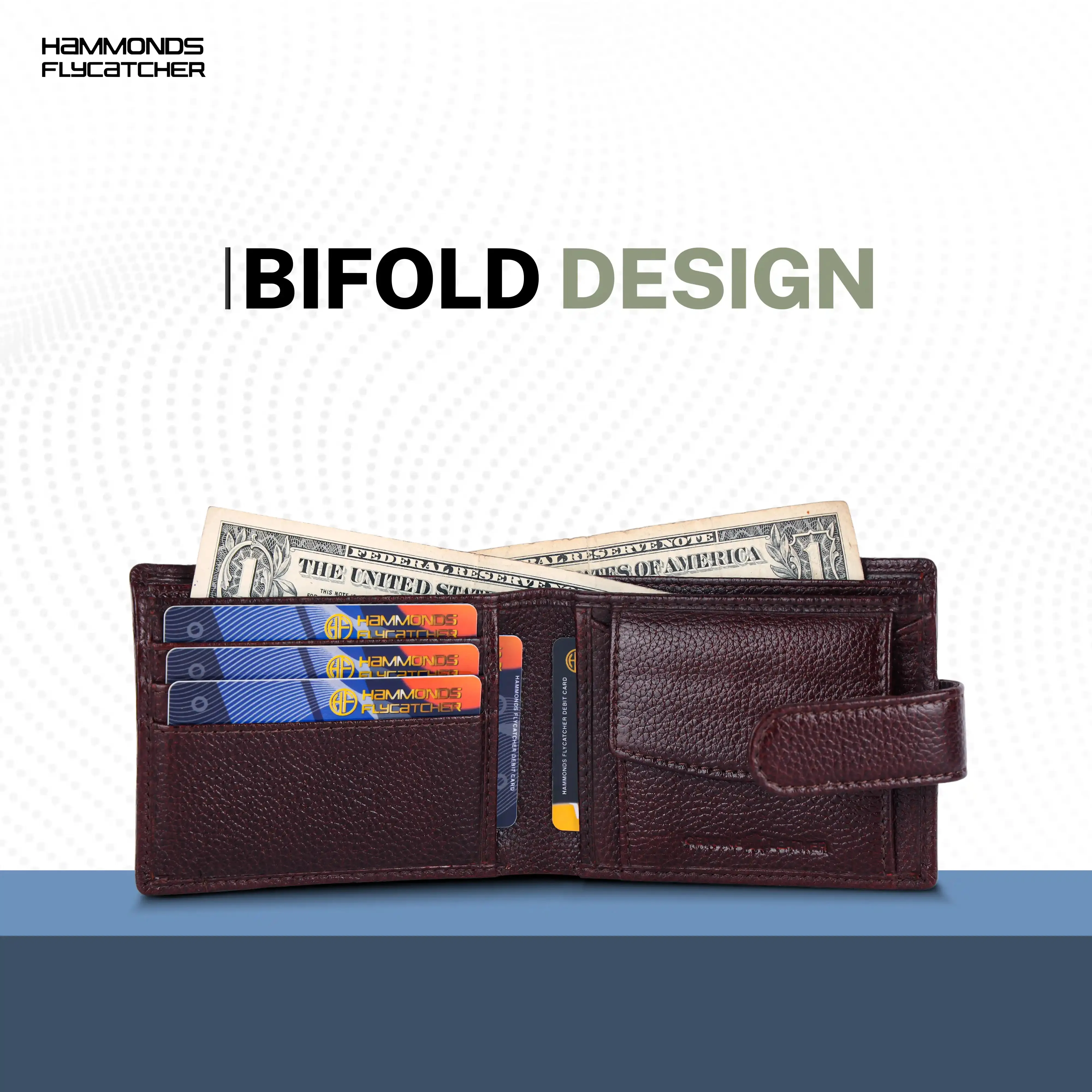Men's Leather Wallet - 5 Card Slots, 2 Currency Pockets, RFID Protection - Perfect Gift for Valentine's, Father's Day, Birthdays