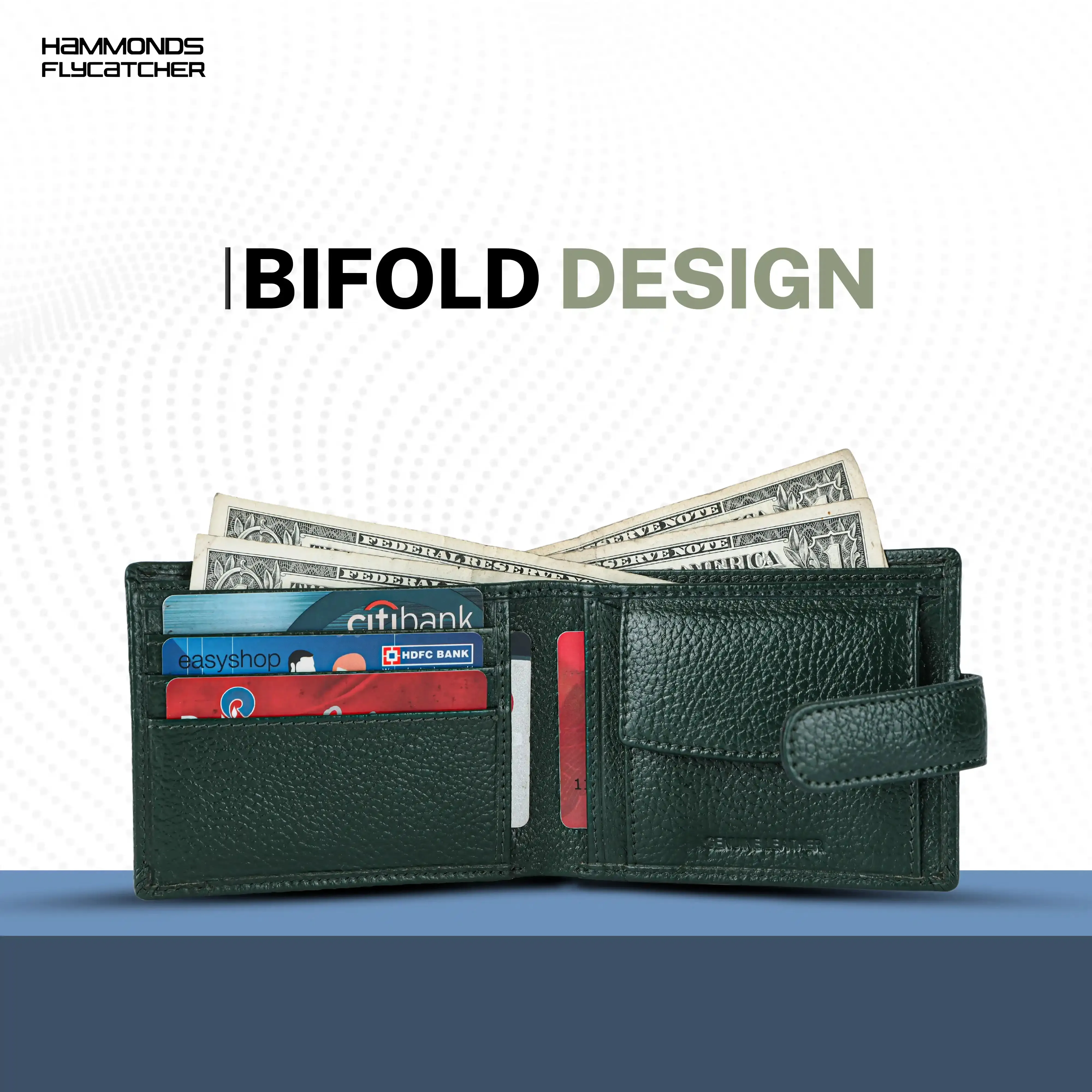 Men's Leather Wallet - 5 Card Slots, 2 Currency Pockets, RFID Protection - Perfect Gift for Valentine's, Father's Day, Birthdays