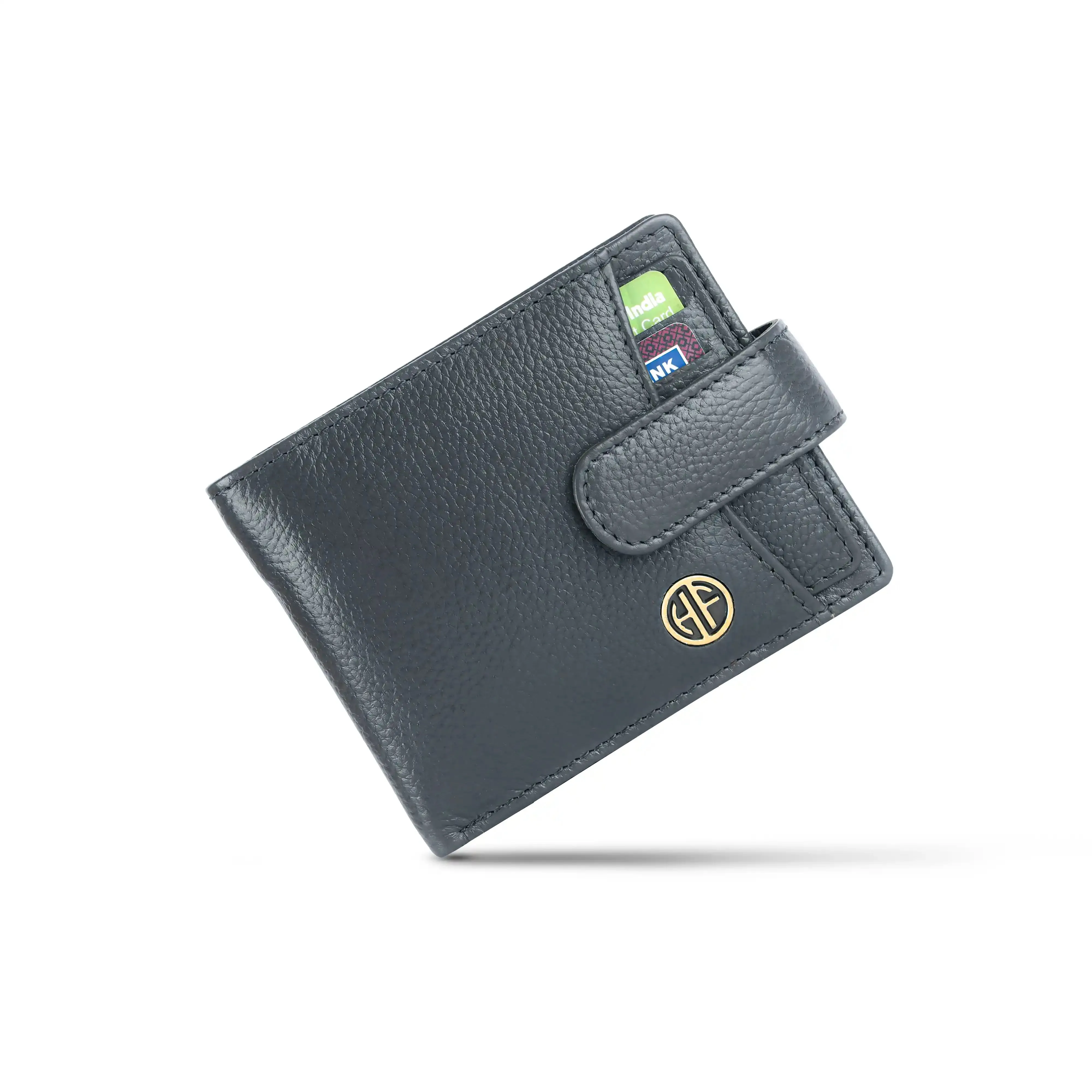Men's Leather Wallet - 5 Card Slots, 2 Currency Pockets, RFID Protection - Perfect Gift for Valentine's, Father's Day, Birthdays