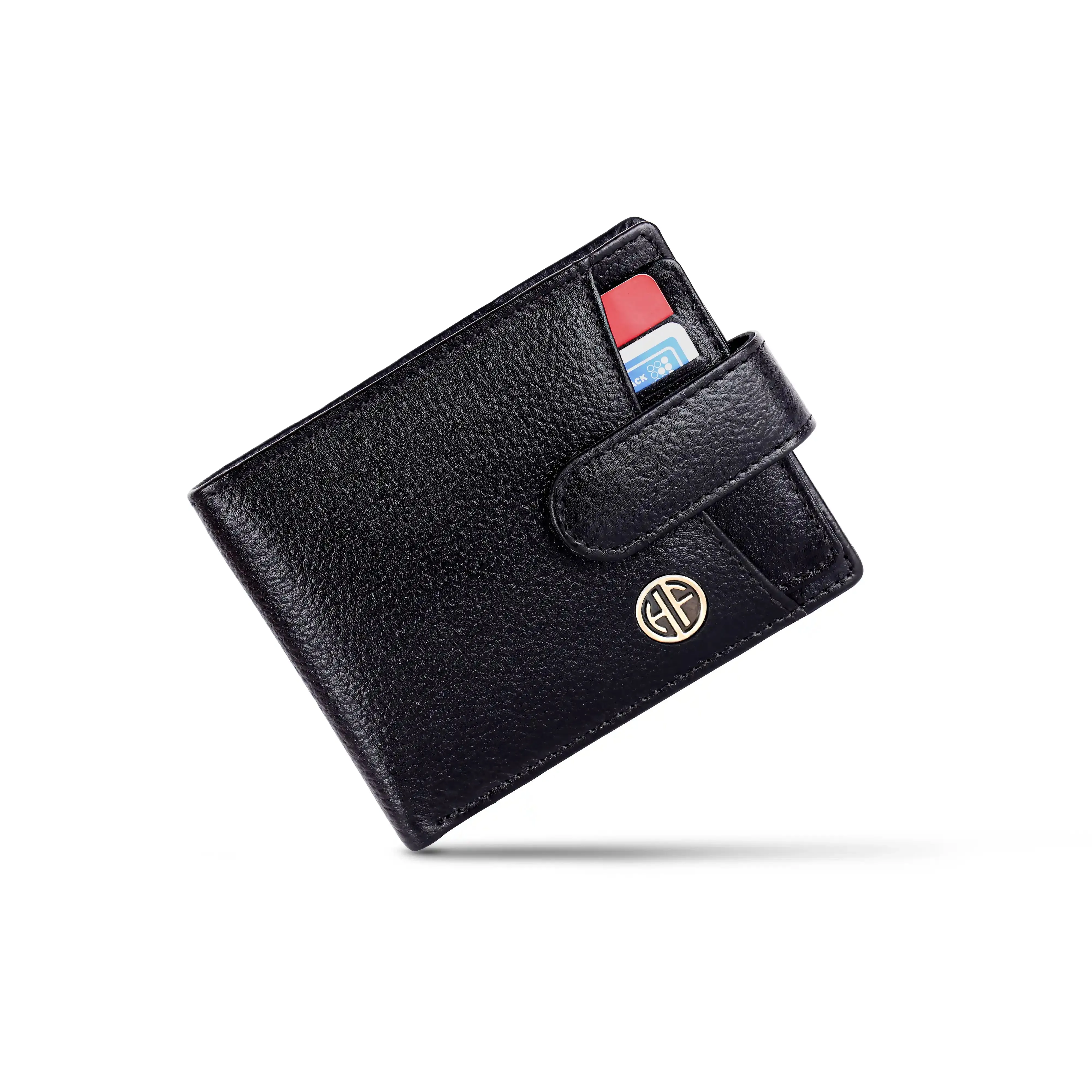 Men's Leather Wallet - 5 Card Slots, 2 Currency Pockets, RFID Protection - Perfect Gift for Valentine's, Father's Day, Birthdays