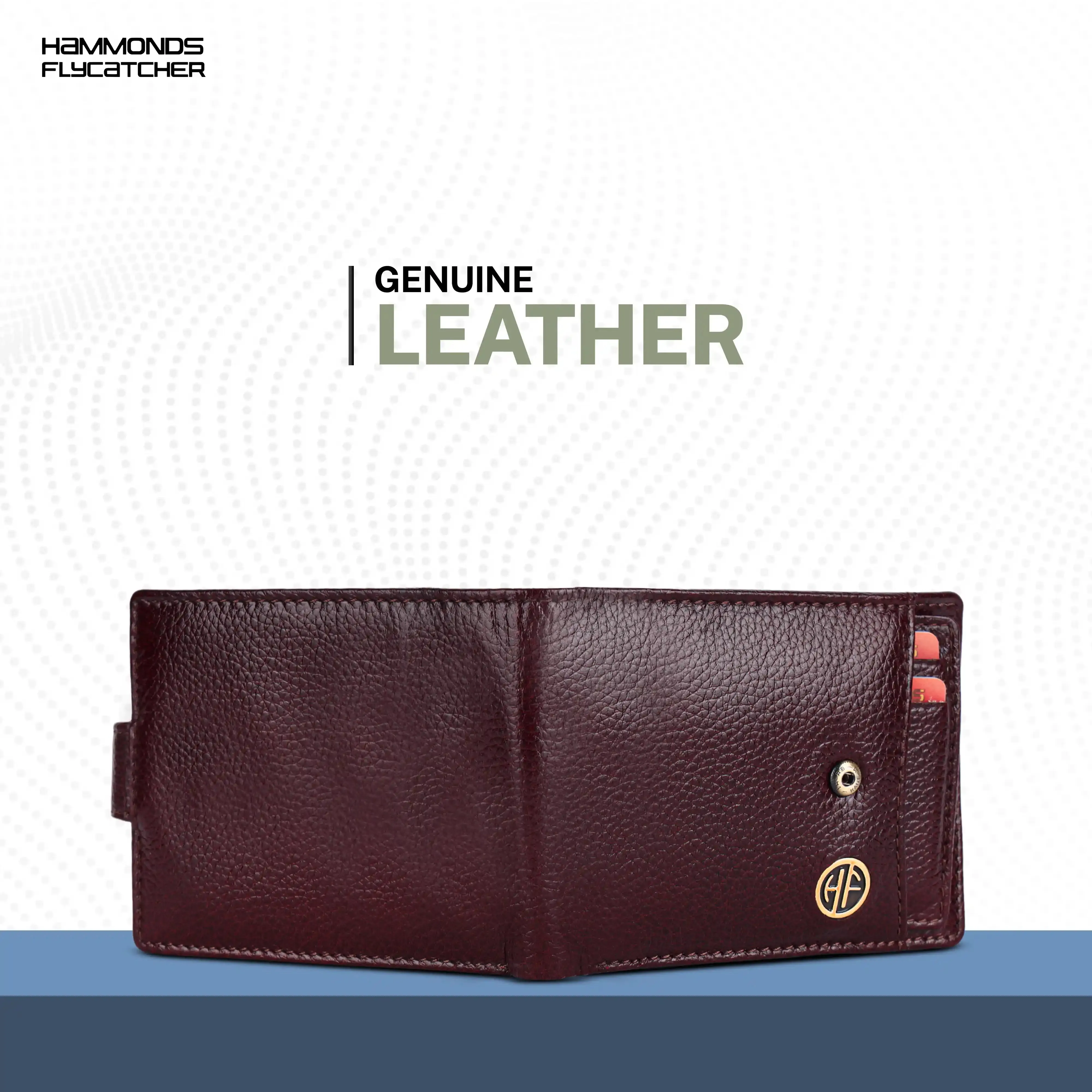 Men's Leather Wallet - 5 Card Slots, 2 Currency Pockets, RFID Protection - Perfect Gift for Valentine's, Father's Day, Birthdays