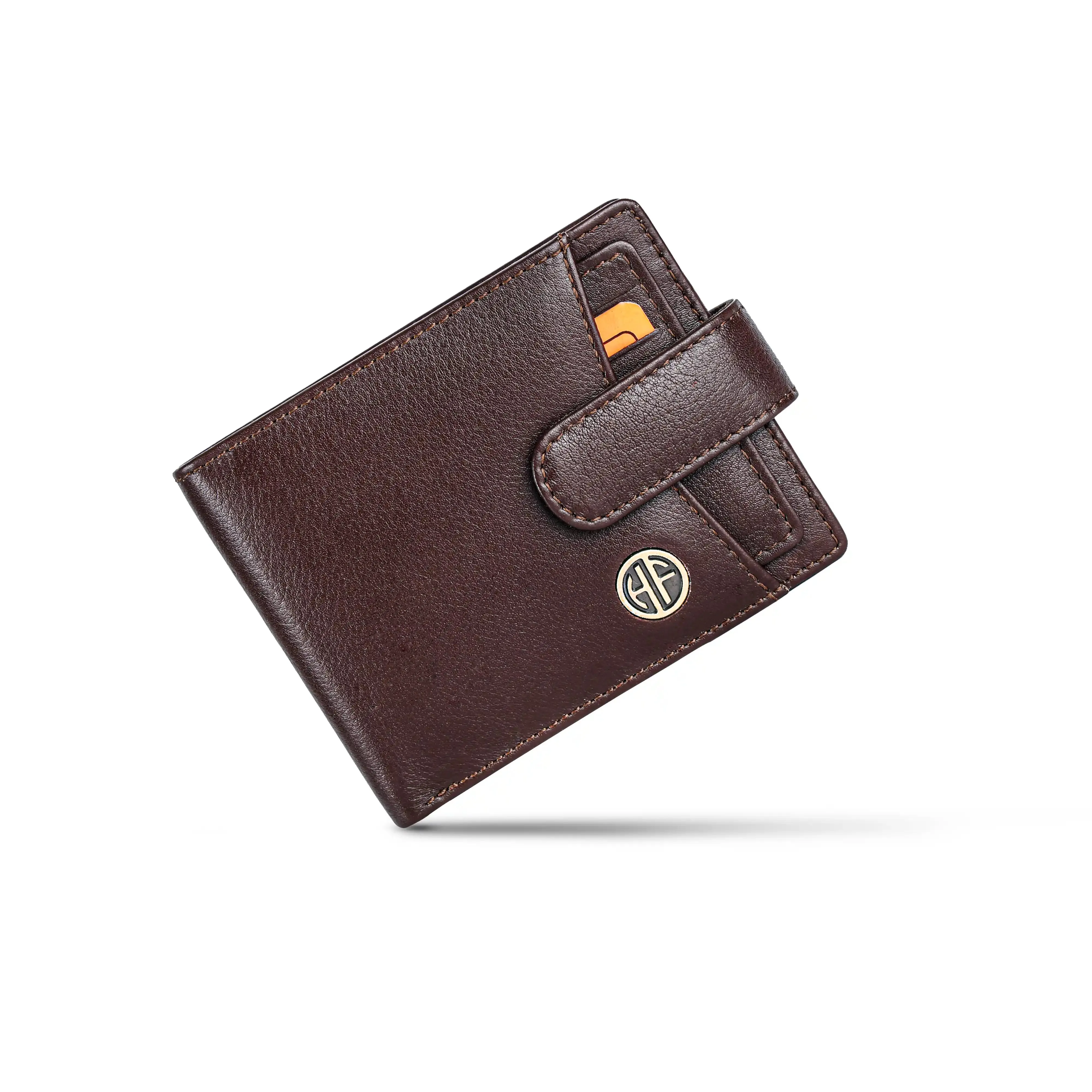 Men's Leather Wallet - 5 Card Slots, 2 Currency Pockets, RFID Protection - Perfect Gift for Valentine's, Father's Day, Birthdays