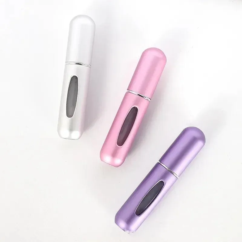 Mini Perfume Atomizer Bottle with Refill Spray Pump: Travel-Friendly Essential Fragrance Accessory